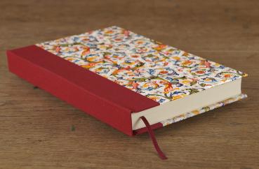 Preview: Tagebuch bezogen mit Florentinerpapier vergoldet